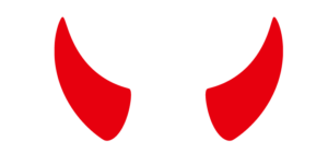 Rote Teufelshörner
